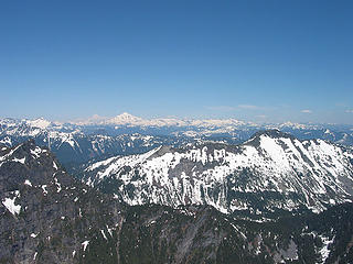 Kyes Peak, Glaicer Peak, And Tenpeak Ridge From Baring Mtn (Merchant Peak And Townsend Mtn In Foreground)