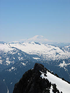 Lennox Mtn And Mt Rainier From Baring Mtn (South Baring In Foreground)