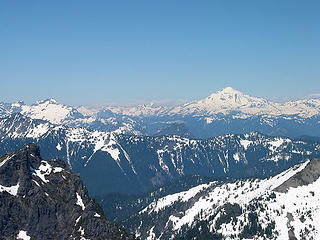 Columbia Peak, Kyes Peak And Glacier Peak From Baring Mtn
