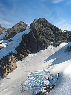 Queest-Alb Glacier And 3 Fingers From Tin Can Gap