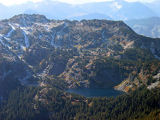 Rampart Ridge And Rachel Lake From Hibox Mtn