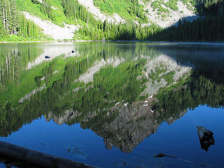 Merchant Peak Reflected In Eagle Lake