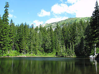 Stone Lake And Northwest Ridge Of Townsend Mtn