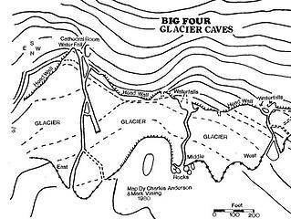 B4 Glacier map 1973 - Anderson & Vining