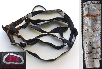 ABC (Advanced Base Camp) climbing harness, size "UNI". Only used in gym
