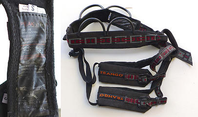 Trango small (childs) climbing harness. Only used in gym.