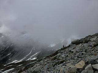 Bivy area on edge of Reboubt Glacier