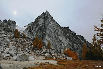 One of the peaks of the Stuart Range as viewed from the Alpine Lakes Wilderness, Washington