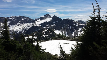 Rainy Peak and Frisco Mountain from Crooked Bum