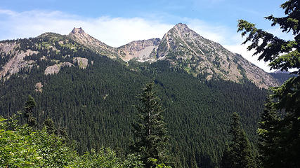Cuthroat and Whistler from Lake Ann Trail