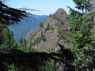 West summit from just below the central summit