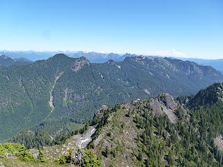 Northeast from the summit of Mt Phelps