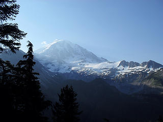 Looking out at Rainier from Eagles Lookout