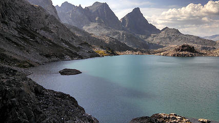 Lake Cecile at the base of the Minarets - absolutely gorgeous