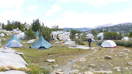 Tent City at 1000 Island Lakes