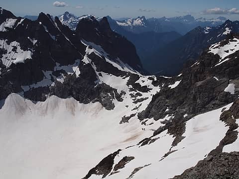 columbia glacier and the never ending question of will the saddle connect to columbia peak
