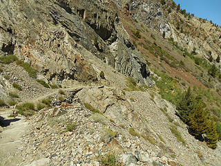 Trail along the cliffs