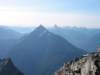 Mt Pugh, Sloan, And Monte Cristo Peaks From White Chuck Summit