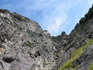 Looking Up To Top Of Gully On White Chuck Mtn (Fortunately You Don't Have To Go Up This)