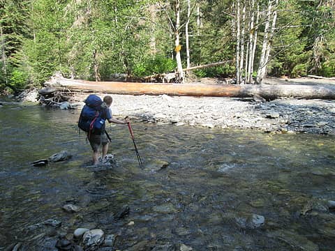 Crossing the North Fork Quinault