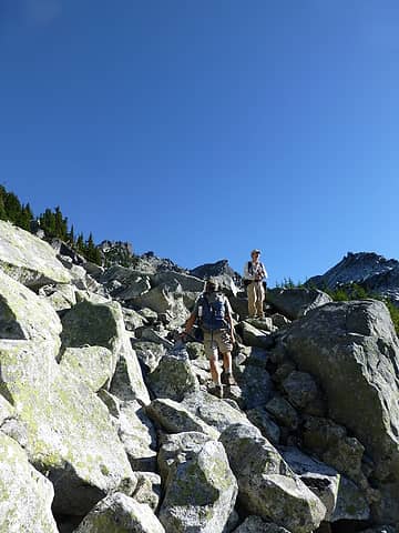 Boulder hopping