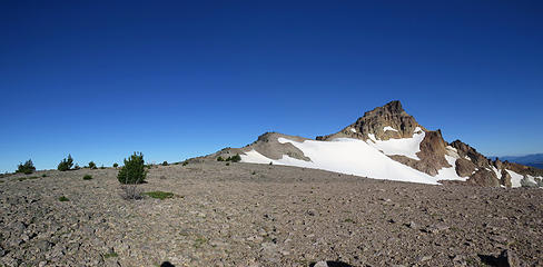 Section of wide ridge shortly before Gilbert Peak 8190'