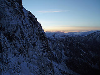 Finished ascending Aasgard during the evening and spent the night near Brynhild (Isolation) Lake.