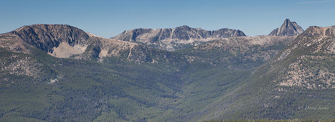 Apex, Amphitheater, and Cathedral Peaks