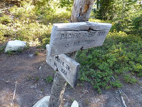 The junction of the PCT and Icicle Creek trail