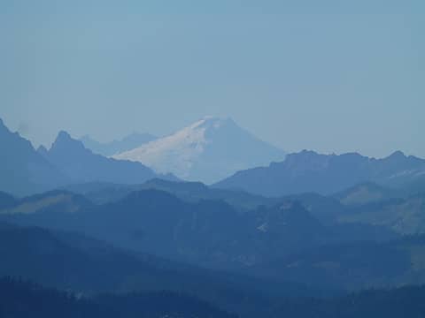 Mt. Baker zoom from top of Bulls Tooth