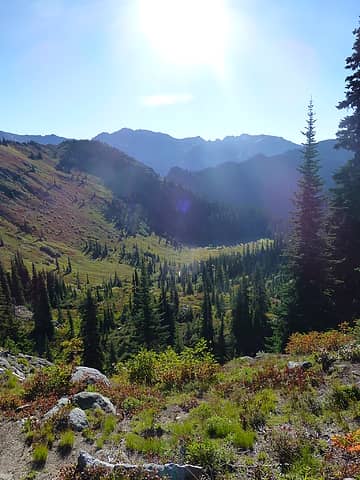Looking east down the Doughgod Creek drainage