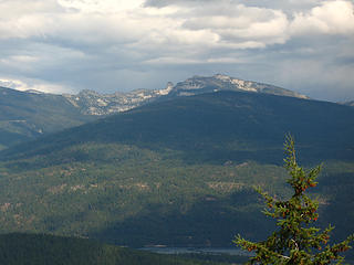 Chimney Rock, and Mount Roothaan, from near the summit of Lakeview Mountain, Priest Lake, Idaho.