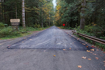 Newly paved road by the Middle Fork campground