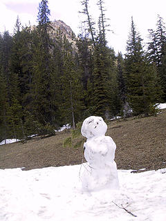 forlorn snowman