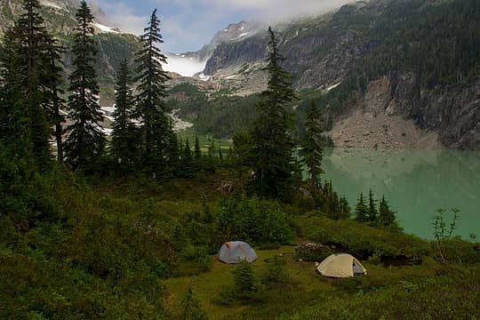 Camp at Blanca Lake