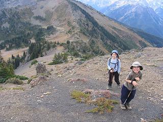 Hiking above Marmot Pass