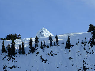 Mt. Shuksan peaking over the ridge