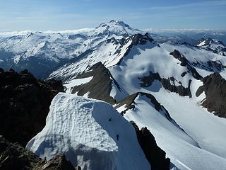 The Tenpeak massif and Glacier Peak.