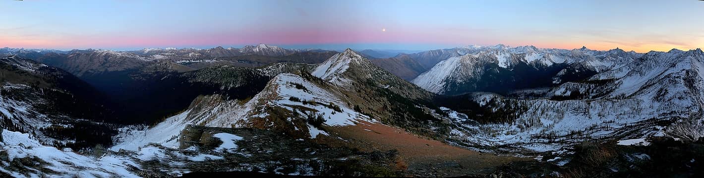 Moonrise from Tatie summit