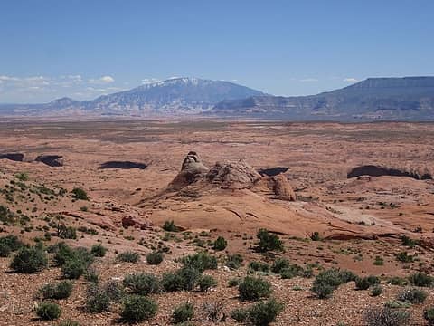 Navaho Mtn over Coyote Gulch