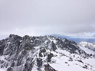 Dragontail Peak from Colchuck Peak