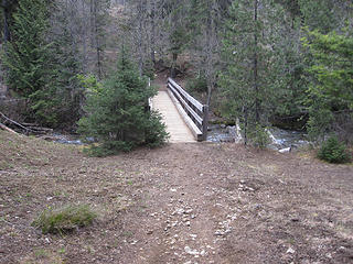 Bridge at the start of Johnson Medra Trail