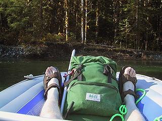 2.Feet       ::)         Rafting across the Stillaguamish