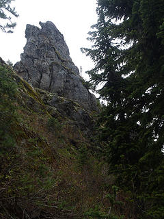 One of many rock pinnacles...