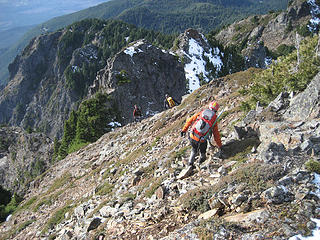 Downclimb From Summit