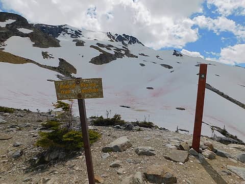 End of the trail, Asulkan pass on the right