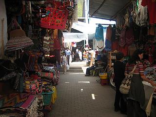 market place at Aguas Calientes