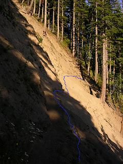 trail level with route