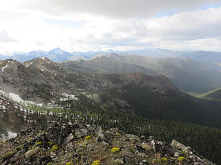 Black Ridge runs  South into Sun Mountain.