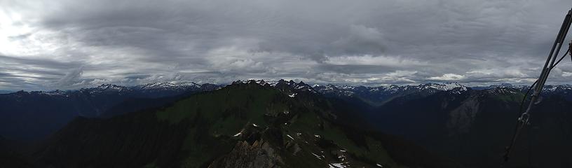North Cascades panorama from Green Mountain Lookout